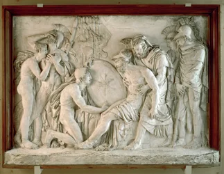 Akilles död, 1811 (gips)